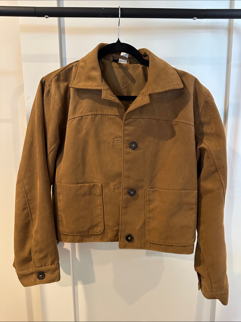 H&M Brown Lightweight Button-Front Jacket